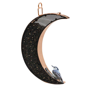 Over The Moon Copper Bird Feeder, With Mesh Panels