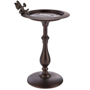 Classic Bird Bath Pedestal with Fairy