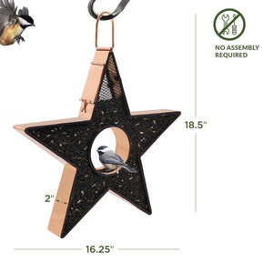 Star Fly Thru™ Copper Bird Feeder Mesh Panels