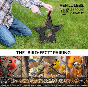 Star Fly Thru™ Copper Bird Feeder Mesh Panels