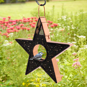 Star Fly Thru™ Copper Bird Feeder Mesh Panels