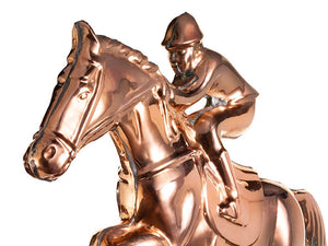 Jumping Horse & Rider Weathervane - Pure Copper