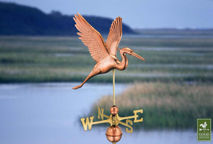 Graceful Blue Heron Weathervane