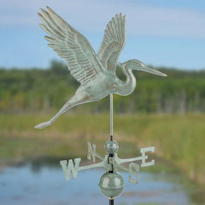 Graceful Blue Heron Weathervane