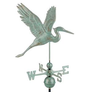 Graceful Blue Heron Weathervane