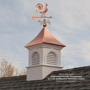 Proud Rooster Weathervane - Pure Copper