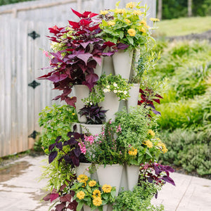 5 Tier GreenStalk Original Vertical Planter | Stunning Stone (Basic Texture) 