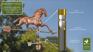 Horse Weathervane with Arrow