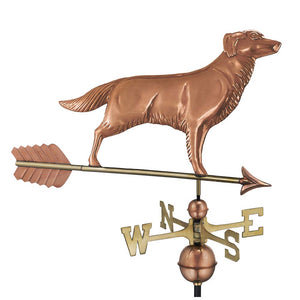 Golden Retriever Weathervane with Arrow