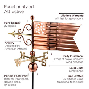 American Flag Weathervane