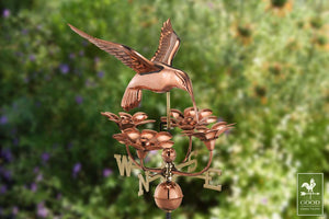 Hummingbird with Flowers Weathervane