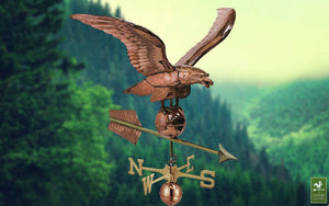 34" Smithsonian Eagle Estate Weathervane - Pure Copper