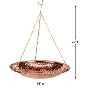 Hanging Pure Copper Bird Bath