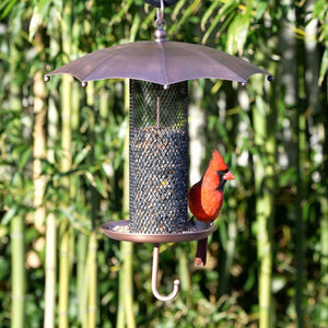 Rainy Day Umbrella-Inspired Bird Feeder, Durable Mesh