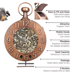 Copper Time Fly's Bird Feeder - Extra-Large