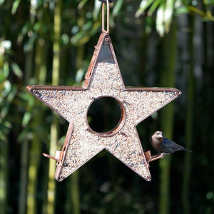 Star Fly Thru™ Copper Bird Feeder