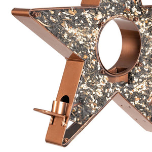 Star Fly Thru™ Copper Bird Feeder