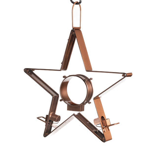 Star Fly Thru™ Copper Bird Feeder