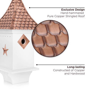 Villa Bird House - Copper Shingled Roof