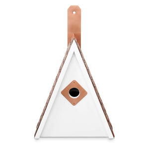 Swiss Chalet Bird House - Pure Copper Roof