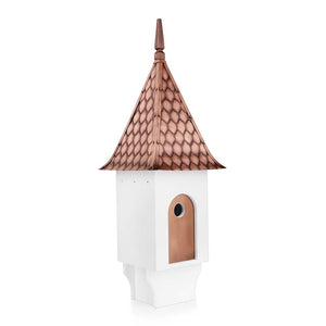 Chateau Bird House - Diamond Pattern Copper Roof