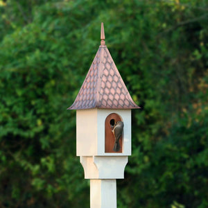 Chateau Bird House - Diamond Pattern Copper Roof