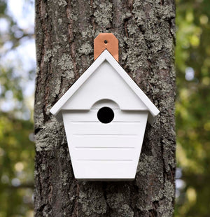 Classic Cottage Bird House - Copper Shingled Roof