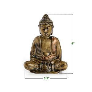 8" Meditating Buddha Statue