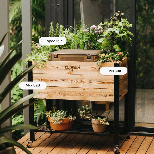 Subpod-Modbed Balcony Garden Planter - EarthHero