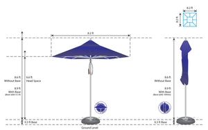 St James Premium Square Umbrella