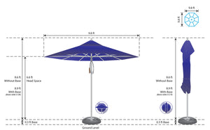 St James Premium Round Umbrella