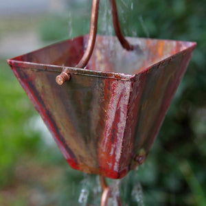 Medium Square Cups Rain Chain