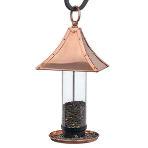 Pagoda Style Pure Copper Bird Feeder