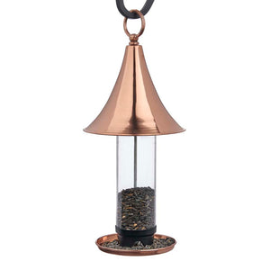 Castella Turret-Inspired Pure Copper Bird Feeder