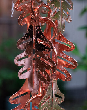 Falling Leaves™ Copper Plated Rain Chain