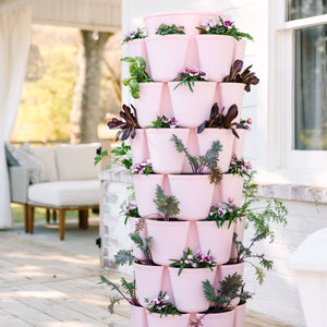 7 Tier GreenStalk Leaf Vertical Planter | Cherry Blossom (Basic Texture)