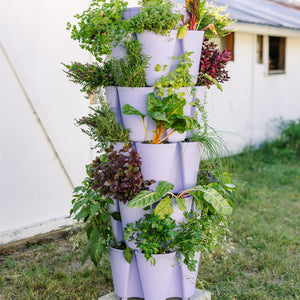 5 Tier GreenStalk Original Vertical Planter | Lilac (Basic Texture)