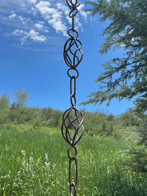 Twist Loops Copper Rain Chain - 10 ft. (Used)