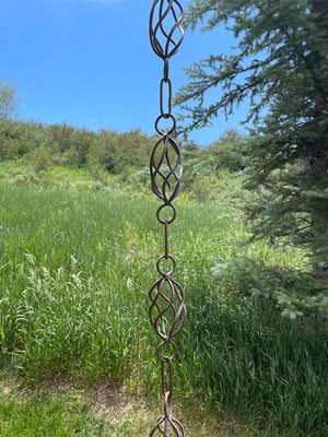 Twist Loops Copper Rain Chain - 10 ft. (Used)