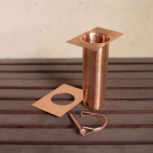 copper long installation kit showing D-clip detached